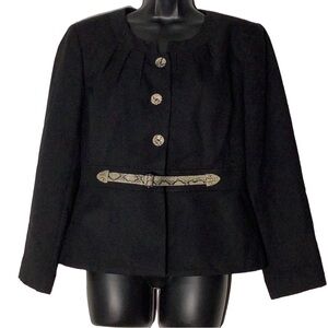 Isabella Suits Women Black Blazer/Jacket